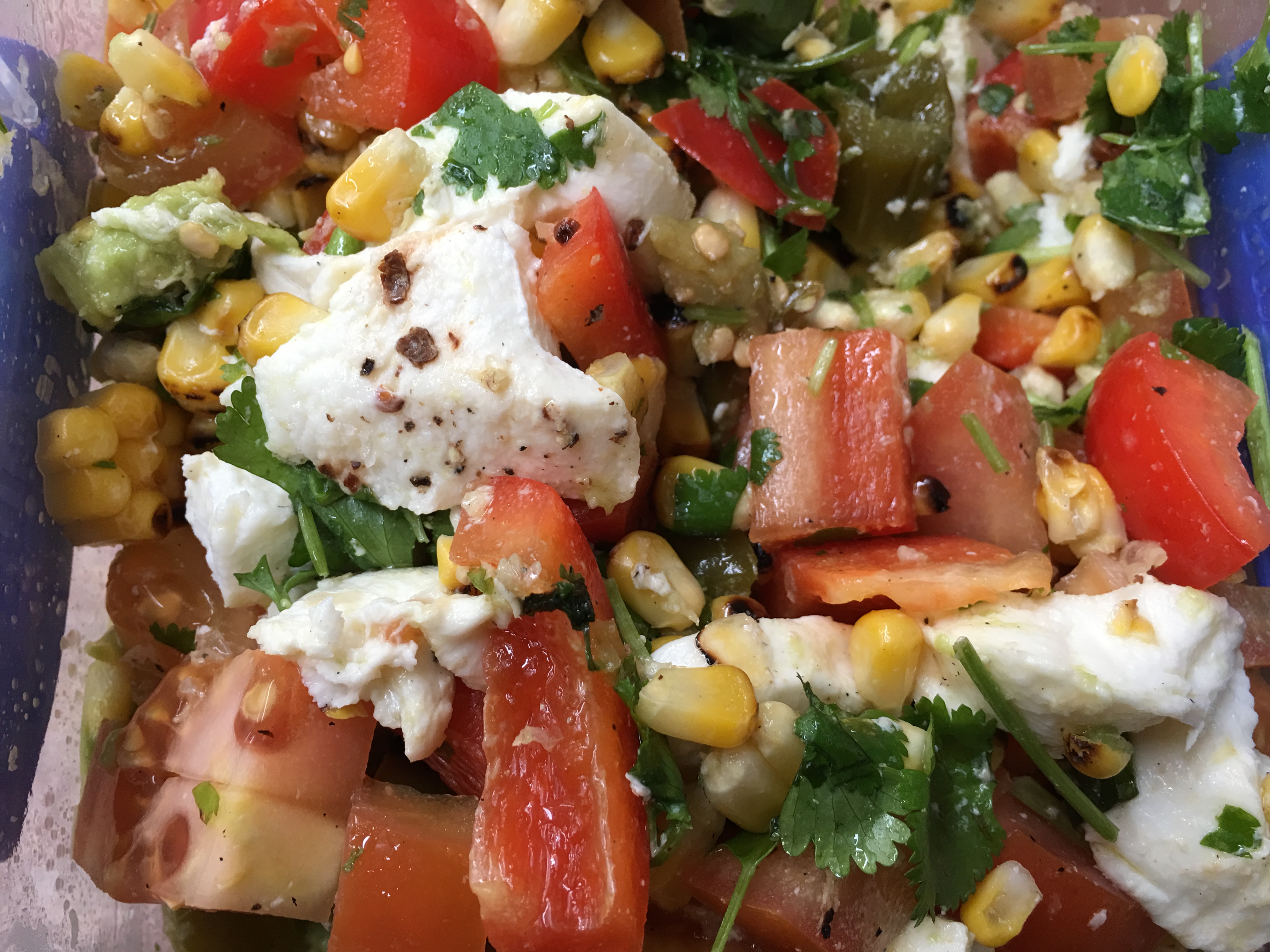 Roasted Corn and Cilantro Salad